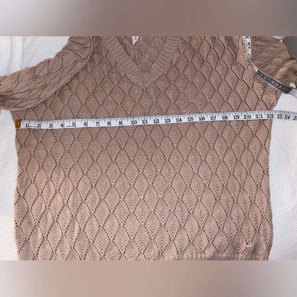 Women’s EMPROVED knitted organic cotton V Neck sweater size medium - Picture 10 of 12